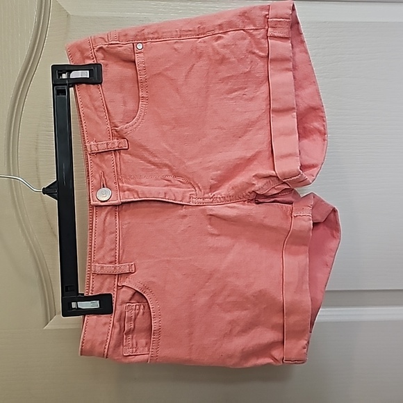 LC Lauren Conrad Pants - LC Lauren Conrad jean shorts peachy pink in color